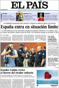 portada EL PAIS julio 2012