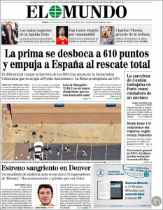 portada El mundo julio 2012