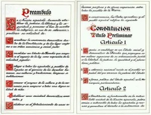 constitución facsímil